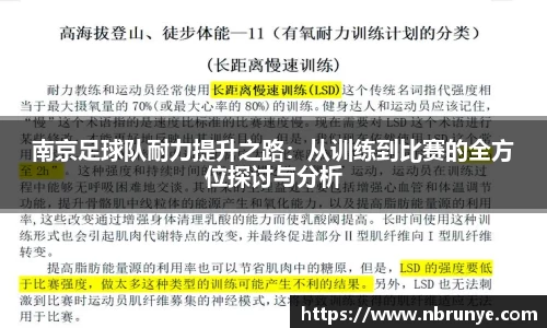 南京足球队耐力提升之路：从训练到比赛的全方位探讨与分析